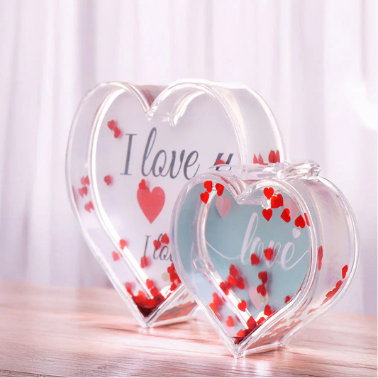 Glob foto personalizat cu inimă 3D