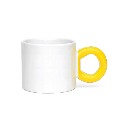 cana personalizata maner gros galben