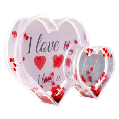 glob foto personalizat cu inima 3d