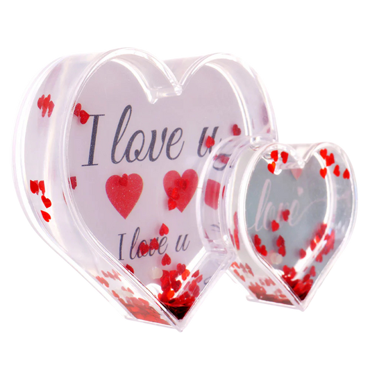 glob foto personalizat cu inima 3d