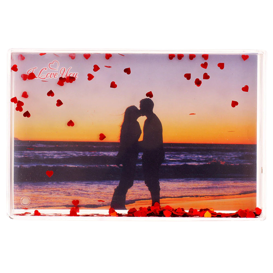 Glob foto personalizat dreptunghiular cu inimi