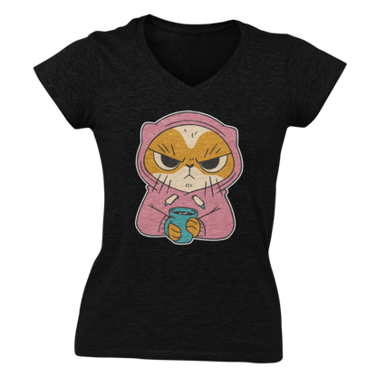 tricou personalizat dama cu decolteu in v
