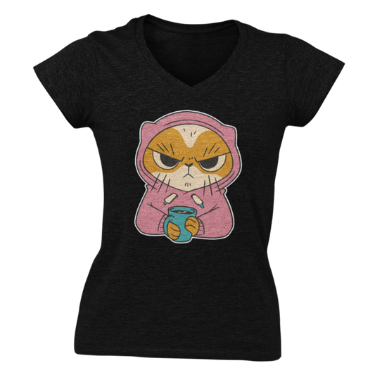 tricou personalizat dama cu decolteu in v