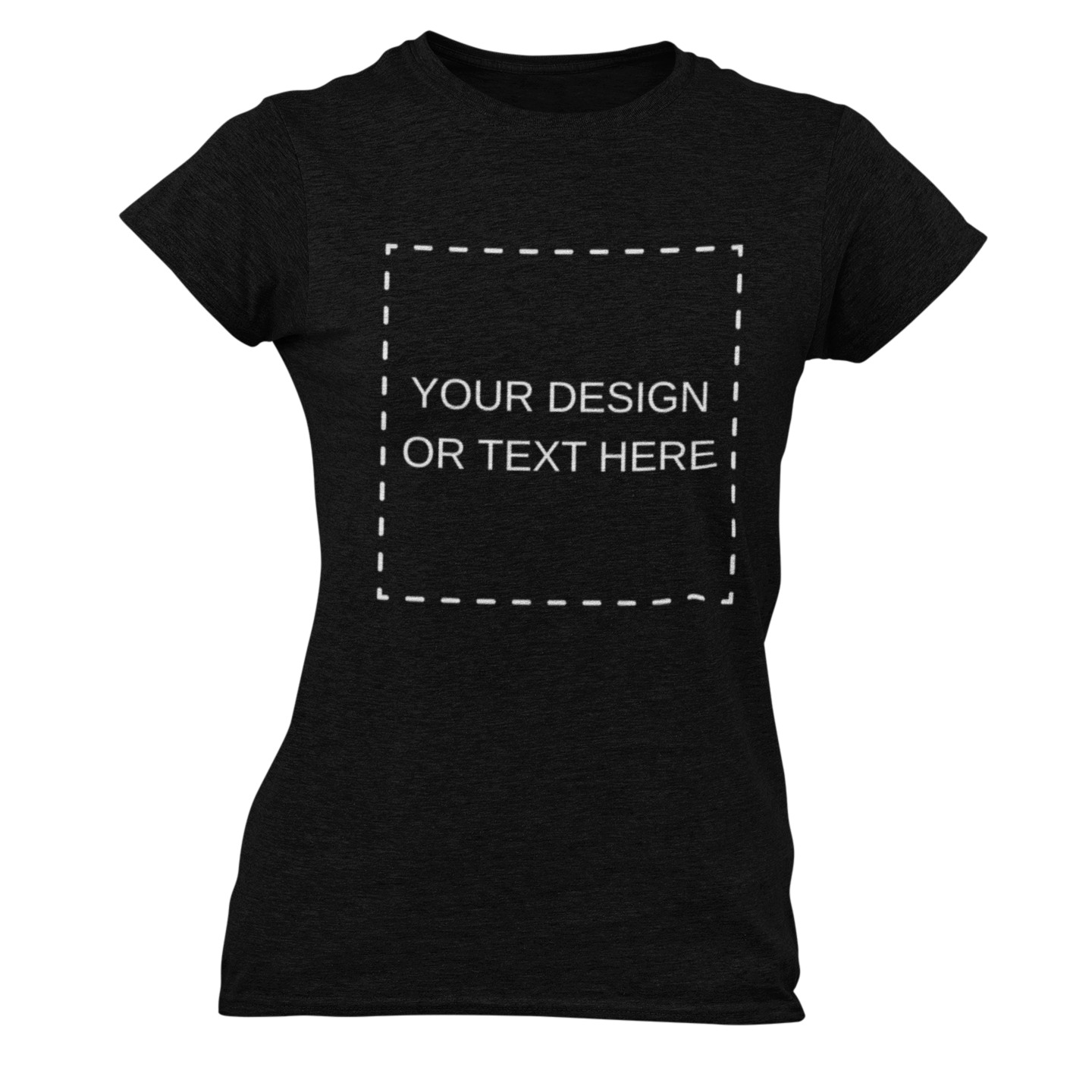 Tricou personalizat damă cu guler rotund