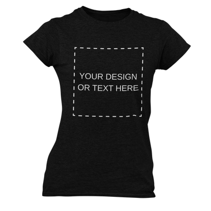 Tricou personalizat damă cu guler rotund