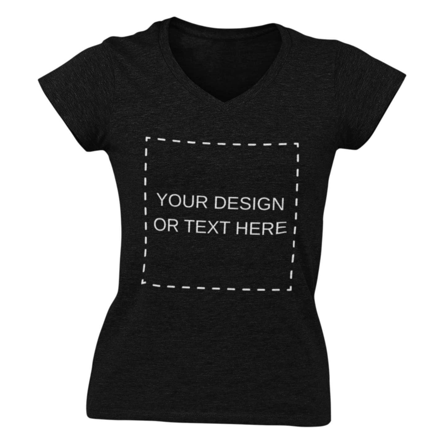 Tricou personalizat damă cu decolteu în V