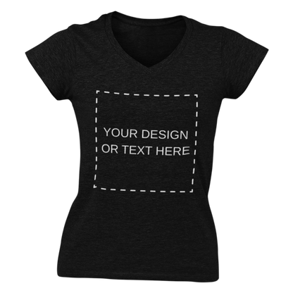 Tricou personalizat damă cu decolteu în V
