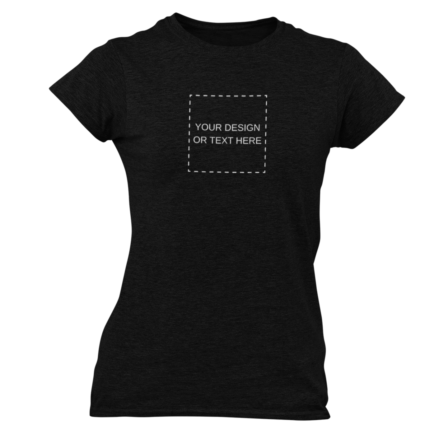 Tricou personalizat damă cu guler rotund