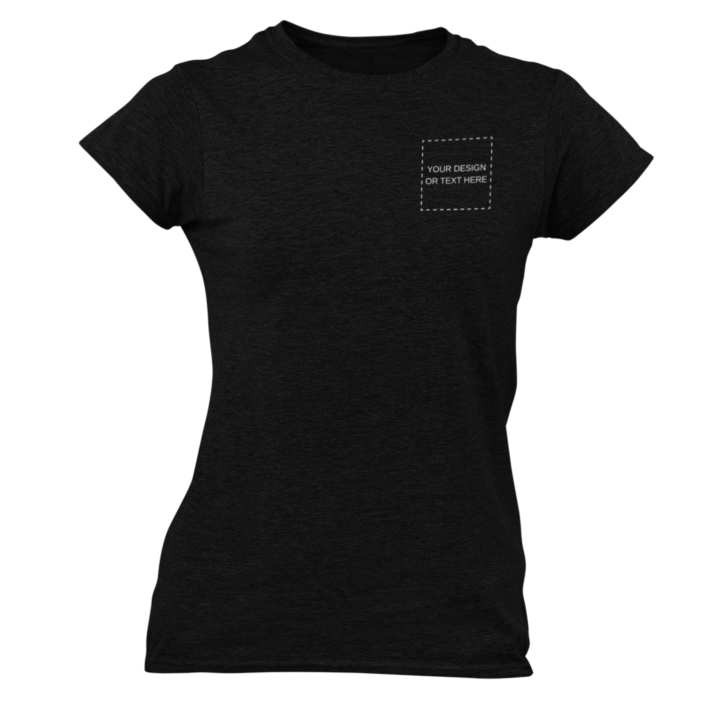 Tricou personalizat damă cu guler rotund