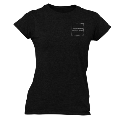 Tricou personalizat damă cu guler rotund