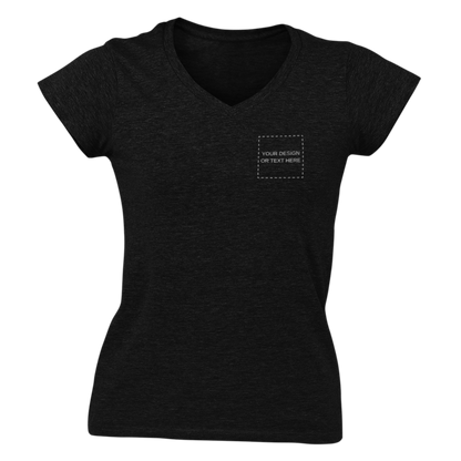 Tricou personalizat damă cu decolteu în V